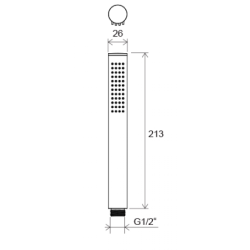 Лейка овальная Ravak Chrome 957.00 ручной душ 1 функция Лейка овальная Ravak Chrome 957.00 ручной душ 1 функция