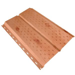 Софит металлический под дерево с перфорацией Dongbu Steel (Корея)