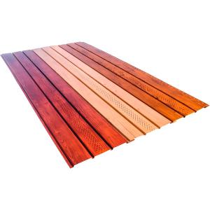 Софіт металевий під дерево з перфорацією Dongbu Steel (Корея) 0,43 мм