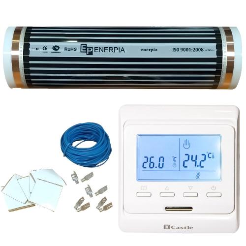 Enerpia Комплект теплої підлоги з терморегулятором Castle E51 (4,0 м2)