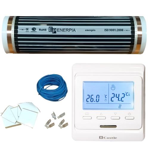 Enerpia Комплект теплої підлоги з терморегулятором Castle E51 (3,0 м2)