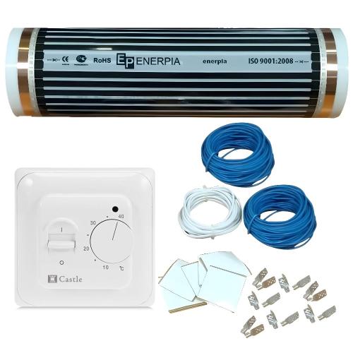 Enerpia Комплект теплої підлоги з терморегулятором Castle 5.16 (7,0 м2)
