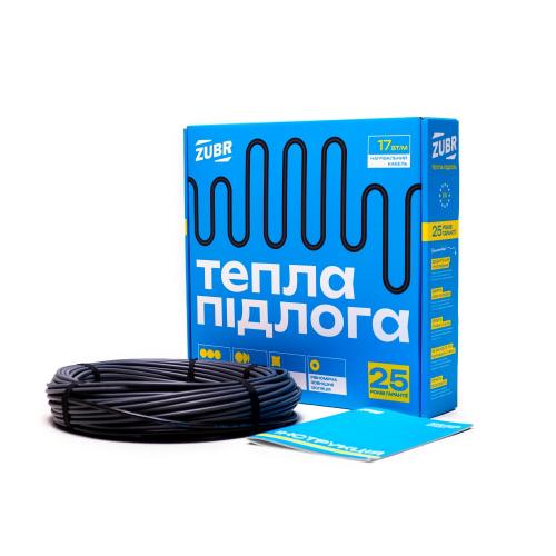 Теплый пол Zubr двухжильный кабель 2010 Вт, 117 м