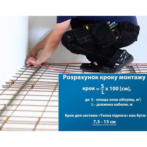 Devi двожильний кабель Deviflex 18Т-1220 Вт, 68м