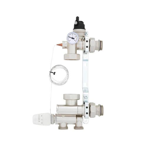 Смесительный узел для водяного теплого пола в сборе на 9 выходов