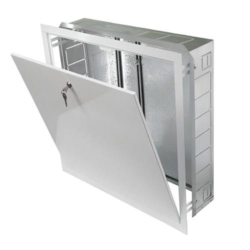 Шафа колекторна вбудована №4 840x580x110 мм. Шафа колекторна вбудована №4 840x580x110 мм.