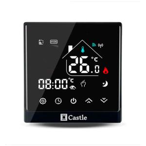 Терморегулятор программируемый для теплого пола Castle АС8400H Черный