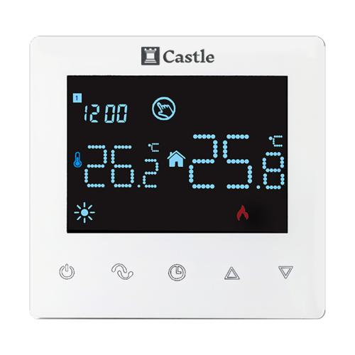 Терморегулятор программируемый для теплого пола Castle AC606H (Белый)