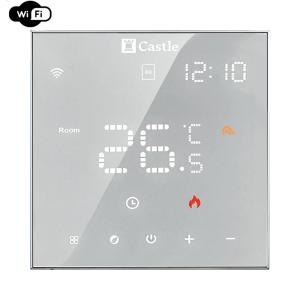Терморегулятор программируемый для теплого пола Castle AC602H с функцией WI-FI (Белый)