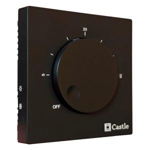 Терморегулятор механический для теплого пола Castle AC309H черный Терморегулятор механический для теплого пола Castle AC309H черный