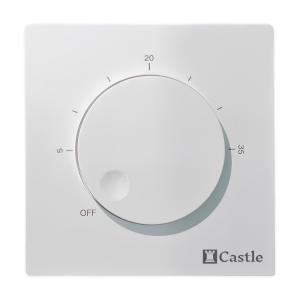 Терморегулятор механический для теплого пола Castle AC309H белый