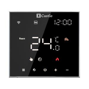 Терморегулятор программируемый для теплого пола Castle AC602H (Черный)