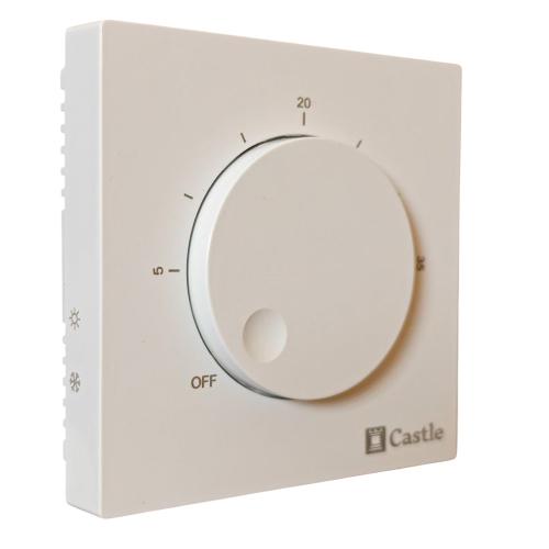 Терморегулятор механічний для теплої підлоги Castle AC309H білий Терморегулятор механічний для теплої підлоги Castle AC309H білий