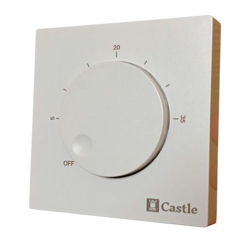 Терморегулятор механічний для теплої підлоги Castle AC309H білий Терморегулятор механічний для теплої підлоги Castle AC309H білий