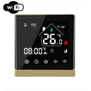 Терморегулятор программируемый для теплого пола Castle АС8400Н WI-FI Золотой Терморегулятор программируемый для теплого пола Castle АС8400Н WI-FI Золотой