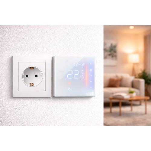 Терморегулятор программируемый для теплого пола Castle AC601H WI-FI (Белый)