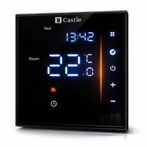 Терморегулятор программируемый для теплого пола Castle AC601H (Черный)