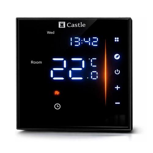 Терморегулятор программируемый для теплого пола Castle AC601H (Черный)