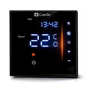 Терморегулятор програмний для теплої підлоги Castle AC601H (Чорний)