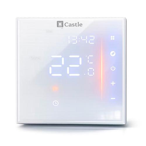Терморегулятор программируемый для теплого пола Castle AC601H (Белый)