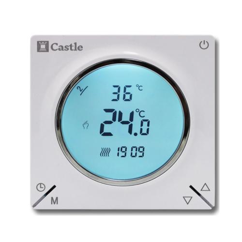 Терморегулятор програмний для теплої підлоги Castle AC829H (Білий)