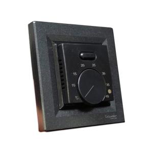 Терморегулятор механический для теплого пола Castle AC308H (Asfora) черный