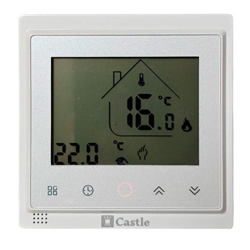 Терморегулятор программируемый для теплого пола керування через Wi-Fi Castle AC603H (Белый) Терморегулятор программируемый для теплого пола керування через Wi-Fi Castle AC603H (Белый)