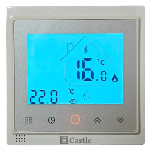Терморегулятор программируемый для теплого пола керування через Wi-Fi Castle AC603H (Белый) Терморегулятор программируемый для теплого пола керування через Wi-Fi Castle AC603H (Белый)