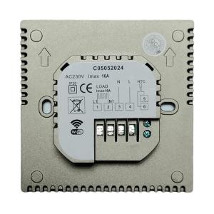 Терморегулятор програмний для теплої підлоги Castle AC829H з функцією WI-FI (Білий)