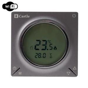 Терморегулятор программируемый для теплого пола Castle AC829H с функцией WI-FI (Графит)