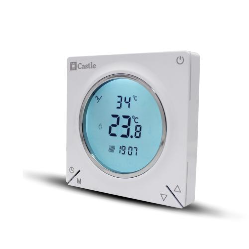 Терморегулятор программируемый для теплого пола Castle AC829H с функцией WI-FI (Белый)