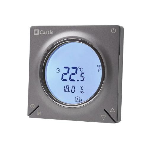 Терморегулятор програмний для теплої підлоги Castle AC829H з функцією WI-FI (Графіт) Терморегулятор програмний для теплої підлоги Castle AC829H з функцією WI-FI (Графіт)