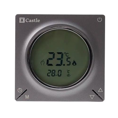 Терморегулятор програмний для теплої підлоги Castle AC829H (Графіт)
