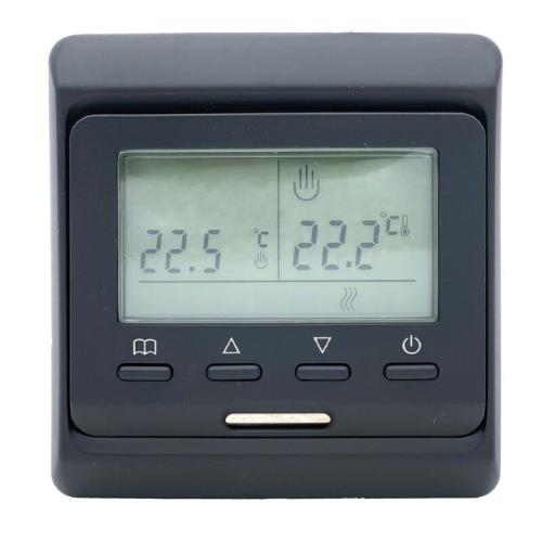 Терморегулятор программируемый для теплого пола Castle E51 Black Mat