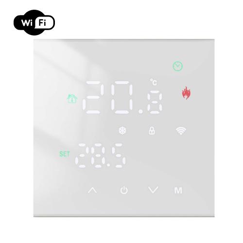 Терморегулятор программируемый для теплого пола M3H WI-FI Белый