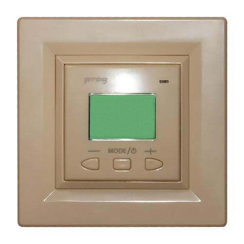 Терморегулятор для теплого пола программируемый VEGA 070 Слоновая кость