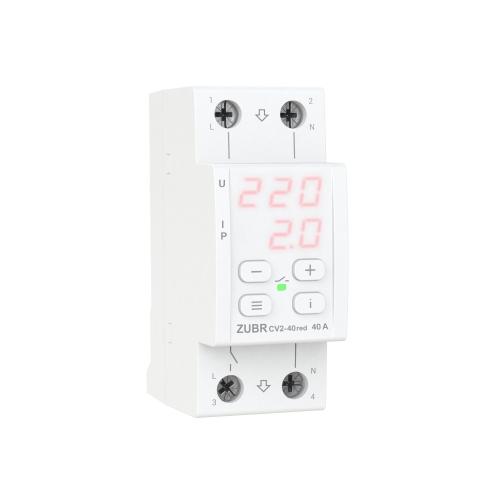 Однофазное реле напряжения с термозащитой ZUBR CV2 RED