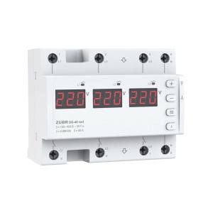 Реле напруги з двома режимами роботи (3 однофазні або 1 трифазне) ZUBR D6 RED