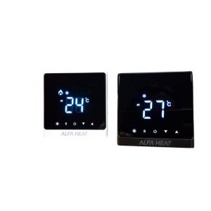 Терморегулятор для теплого пола Alfa Heat Smart с управлением по WI-FI Черный Терморегулятор для теплого пола Alfa Heat Smart с управлением по WI-FI Черный