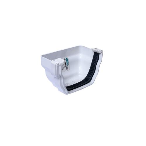 Hunter Регент Водосток Заглушка желоба наружная 125мм, (белый, коричневый, антрацит)