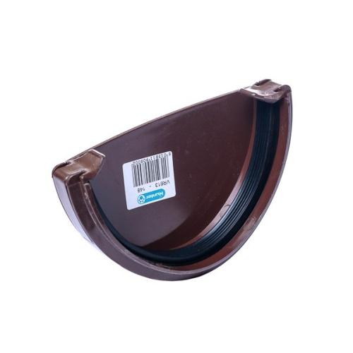 Hunter Водосток Система125 Заглушка ринви зовнішня 125мм (білий, коричневий)