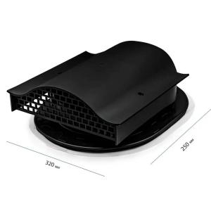 Аэратор кровельный для битумной черепицы EliteVent 320х250х108 мм