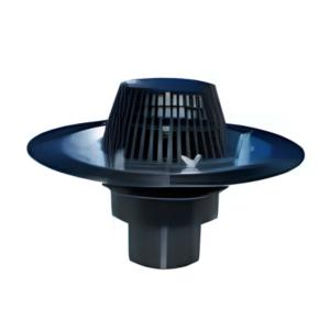 Сливная воронка с листьепринимателем Майстервент высота 100 мм (фланец сталь)