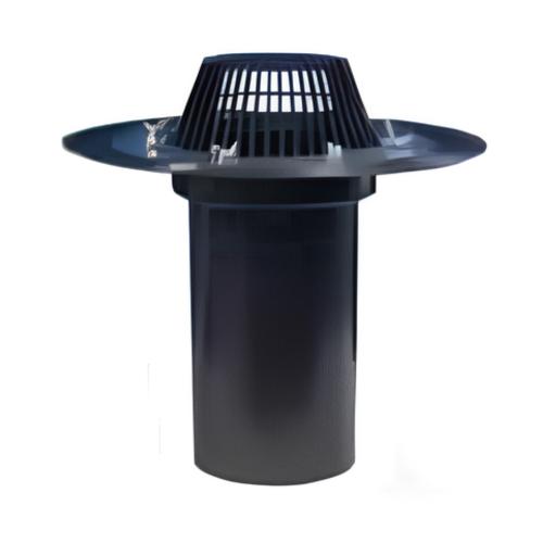 Сливная воронка с листьепринимателем Майстервент высота 345 мм (фланец сталь)