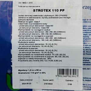 Strotex 110 PP Пленка гидроизоляционная (Гидробарьер) 75 м2