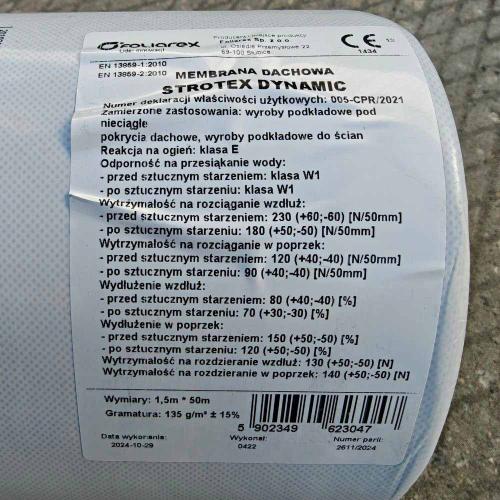 Strotex Dynamic 135 Супердифузійна мембрана