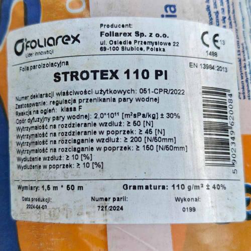 Strotex PI 110 Плівка пароізоляційна (Паробар'єр) 75 м2