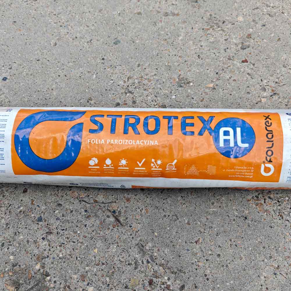 Strotex AL 90 PI Плівка пароізоляційна фольгована