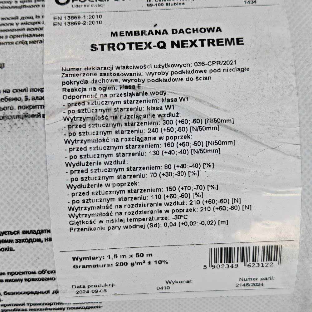 Супердифузійна мембрана Strotex Nextreme щільність 200 (75м2)