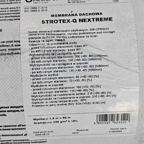 Strotex Nextreme 200 Супердифузійна мембрана (75м2)